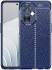 OnePlus Nord CE 3 Lite Hoesje TPU Back Cover met Leren Textuur Blauw afbeelding 1