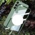 Samsung Galaxy S23 Hoesje MagSafe Back Cover TPU Transparant/Zilver afbeelding 2