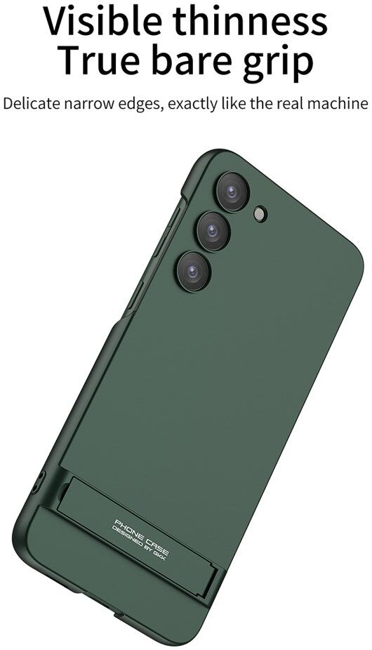 Samsung Galaxy S23 Hoesje met Standaard Kickstand Back Cover Zilver afbeelding 6