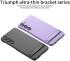 Samsung Galaxy S23 Hoesje met Standaard Kickstand Back Cover Zilver afbeelding 3