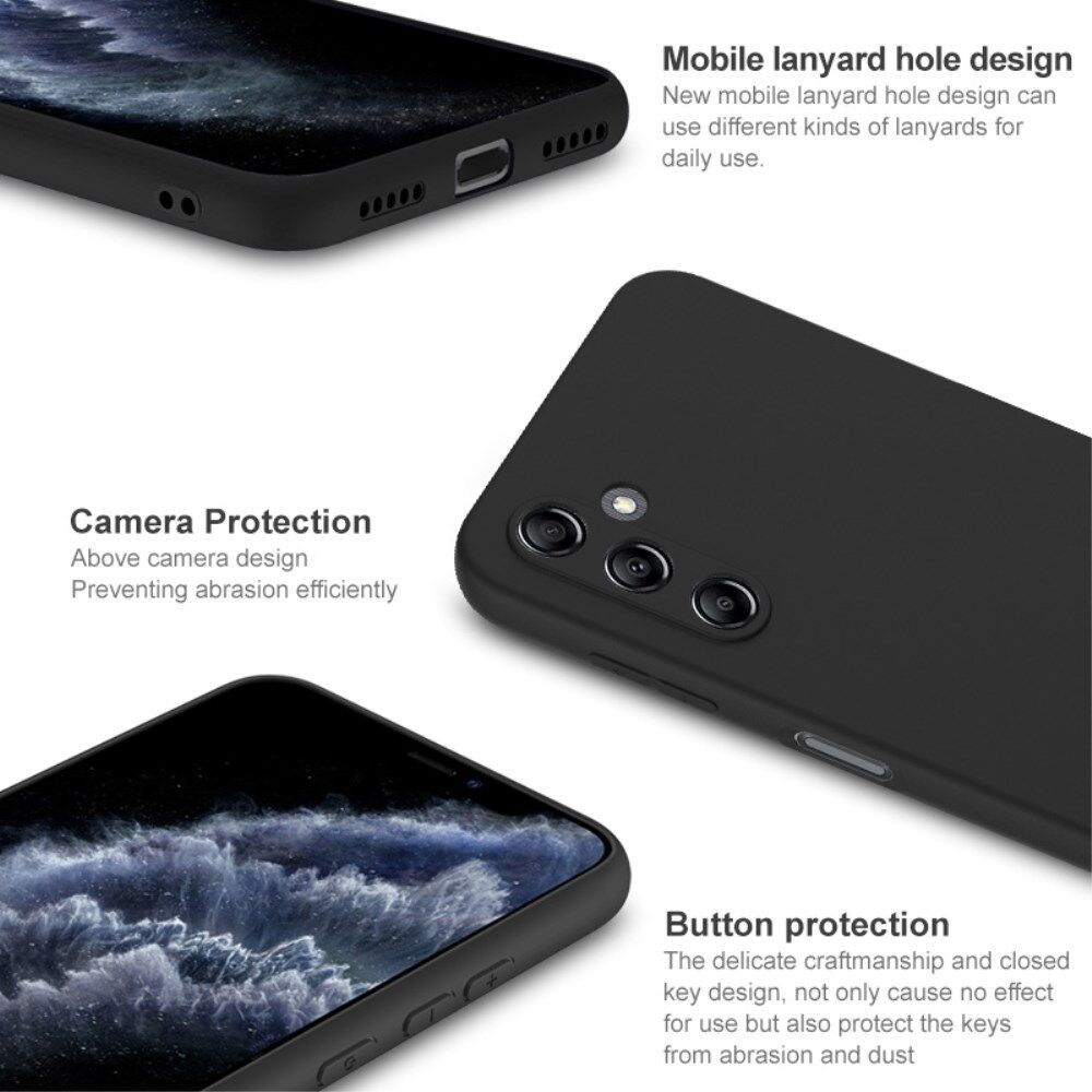 IMAK UC-3 Samsung Galaxy A14 Hoesje Dun TPU Back Cover Zwart afbeelding 5