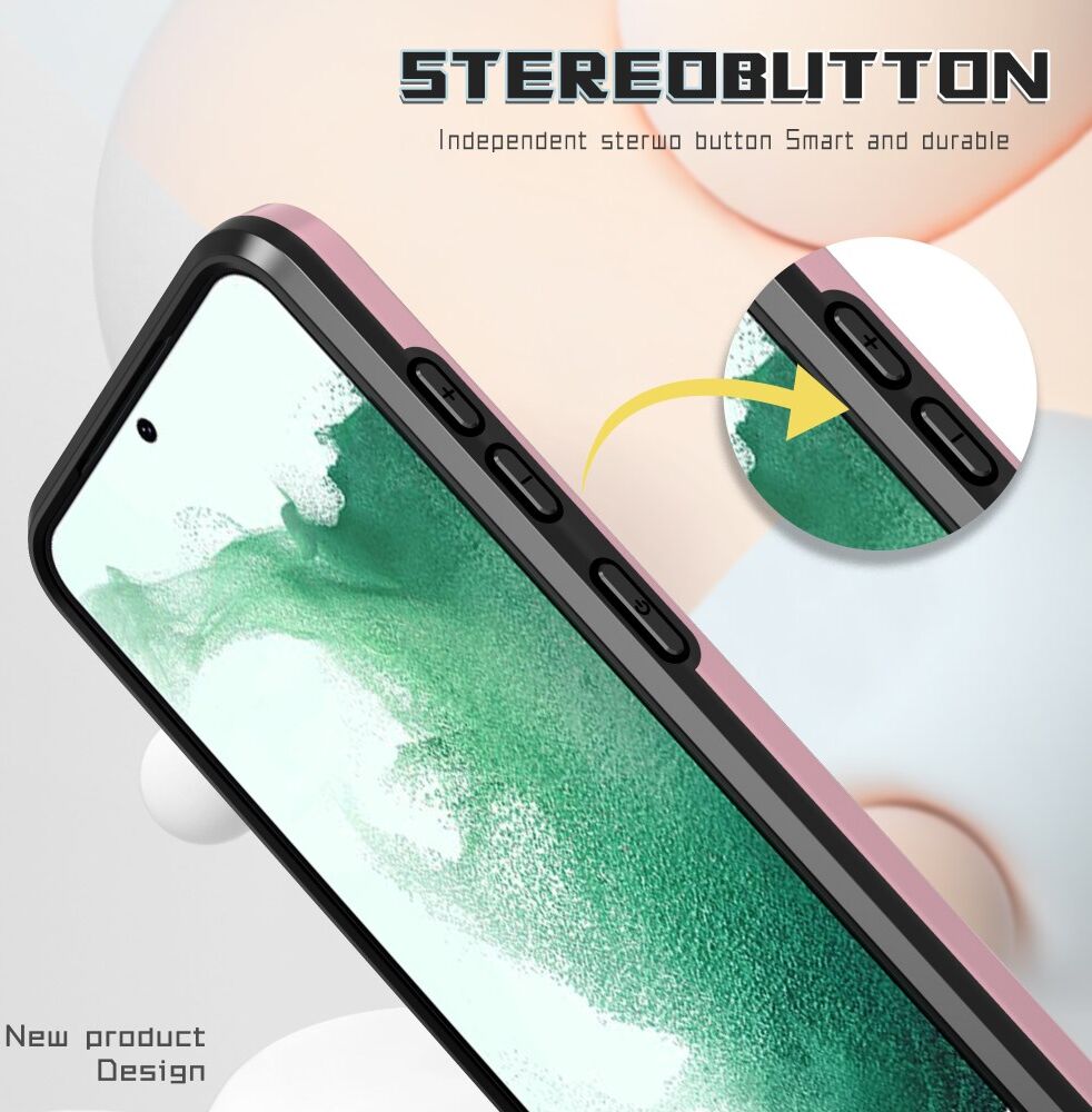 Samsung Galaxy S23 MagSafe Hoesje Camera Protector Kickstand Roze Goud afbeelding 6
