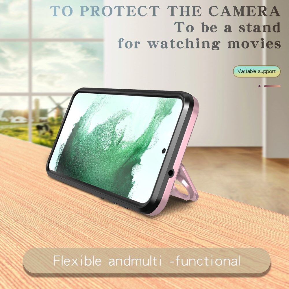 Samsung Galaxy S23 MagSafe Hoesje Camera Protector Kickstand Roze Goud afbeelding 7