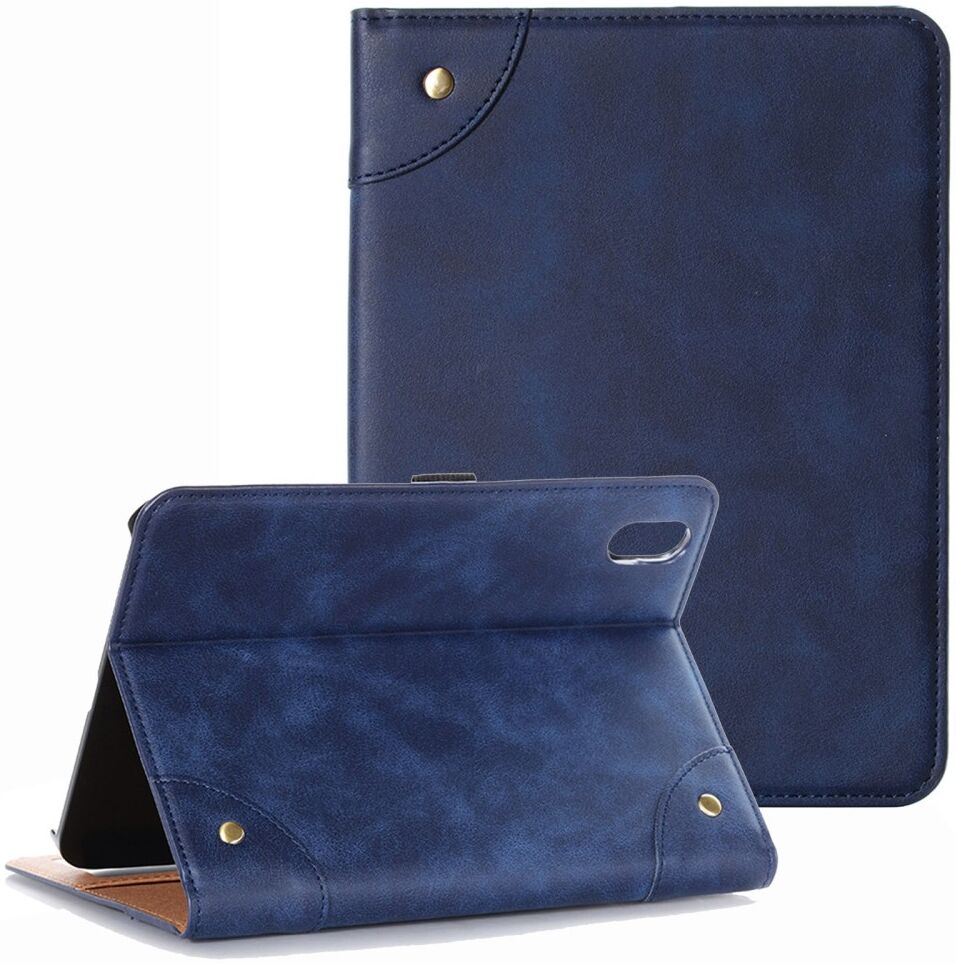 Apple iPad 11 (2025)/10.9 (2022) Hoes Pasjeshouder Book Case met Standaard Blauw afbeelding 1