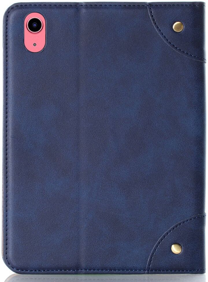 Apple iPad 11 (2025)/10.9 (2022) Hoes Pasjeshouder Book Case met Standaard Blauw afbeelding 4