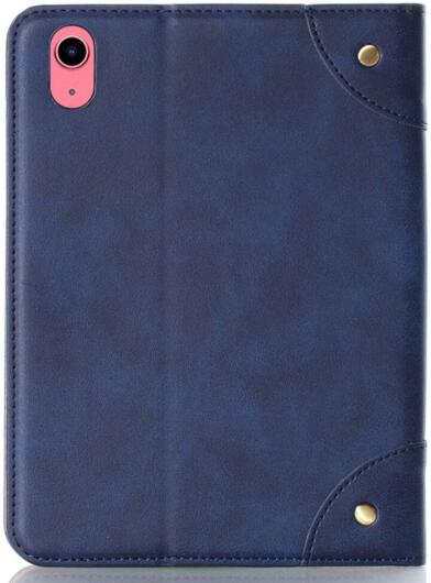 Apple iPad 11 (2025)/10.9 (2022) Hoes Pasjeshouder Book Case met Standaard Blauw afbeelding 4