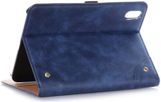 Apple iPad 11 (2025)/10.9 (2022) Hoes Pasjeshouder Book Case met Standaard Blauw afbeelding 5