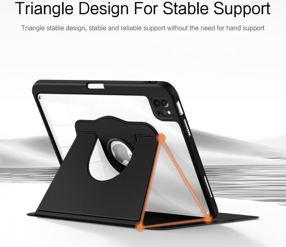 iPad Air (2020/2022)/iPad Pro 11 (2020/2021/2022) Hoes Book Case Zwart afbeelding 6