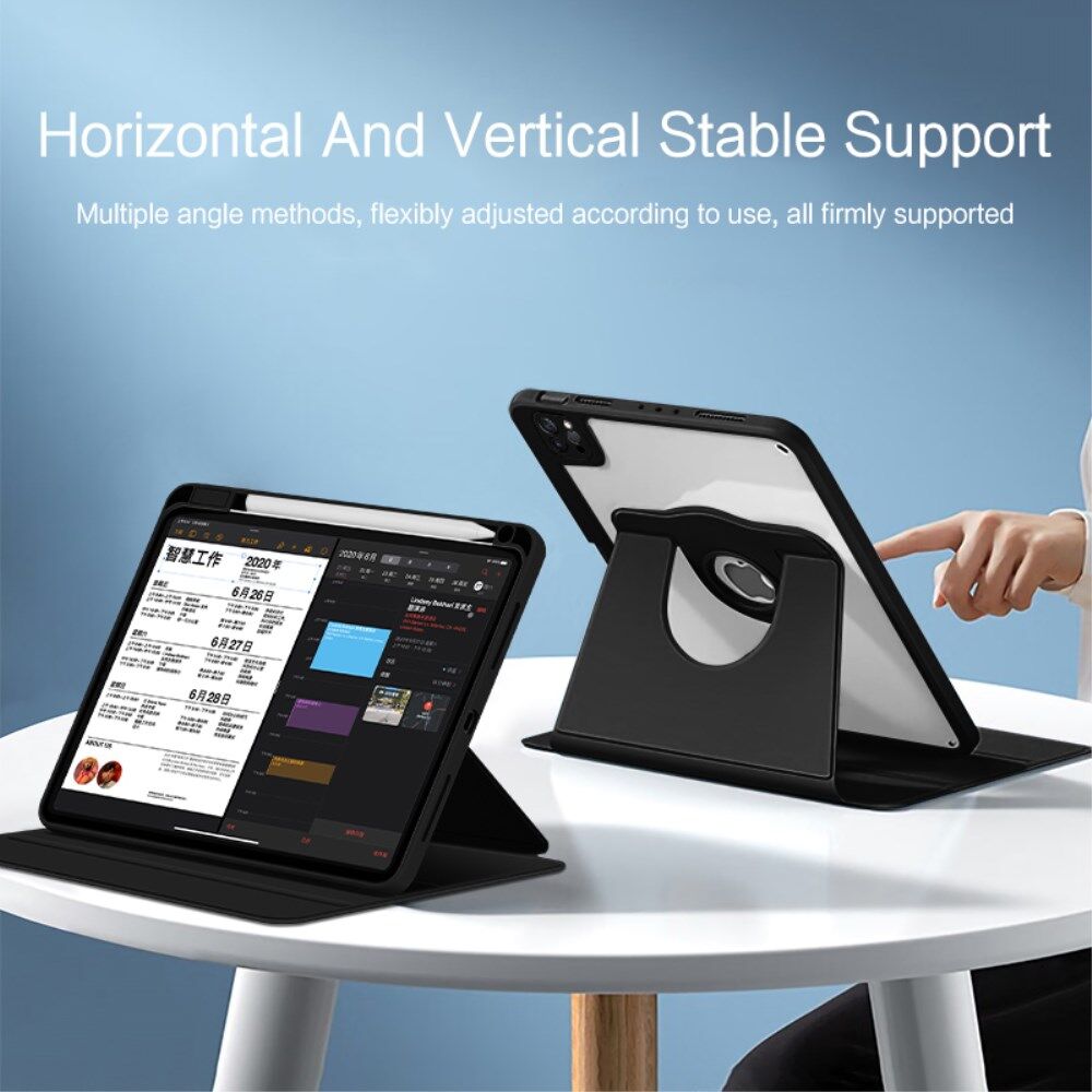 iPad Air (2020/2022)/iPad Pro 11 (2020/2021/2022) Hoes Book Case Zwart afbeelding 3