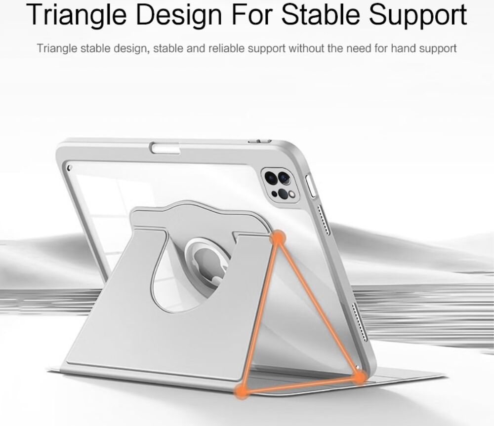 iPad Air (2020/2022)/iPad Pro 11 (2020/2021/2022) Hoes Book Case Grijs afbeelding 6