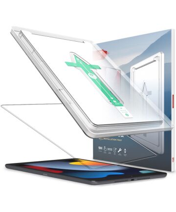 Rosso iPad 10.2 2019/2020/2021 Tempered Glass met Installatietray Screen Protectors