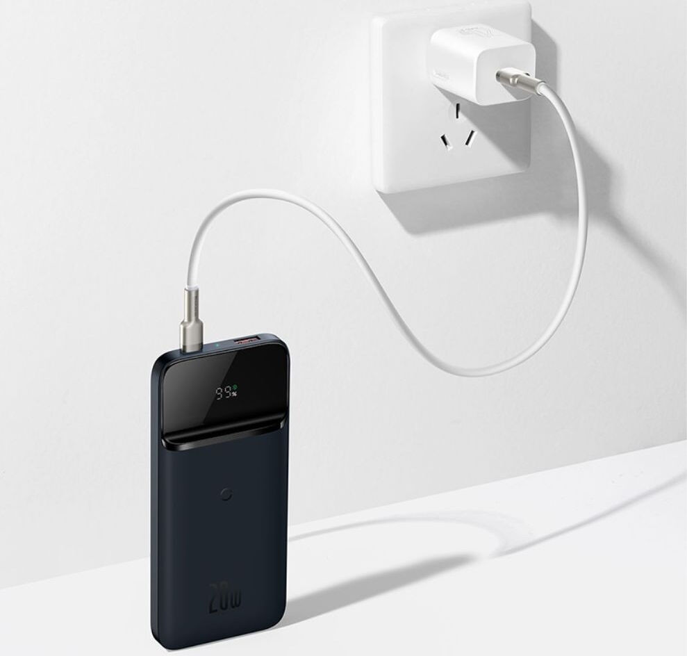 Baseus Powerbank 10.000 mAh 20W Geschikt voor Apple MagSafe Blauw afbeelding 10