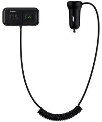 Baseus Dubbele USB Poort Autolader en Bluetooth FM Muziek Transmitter