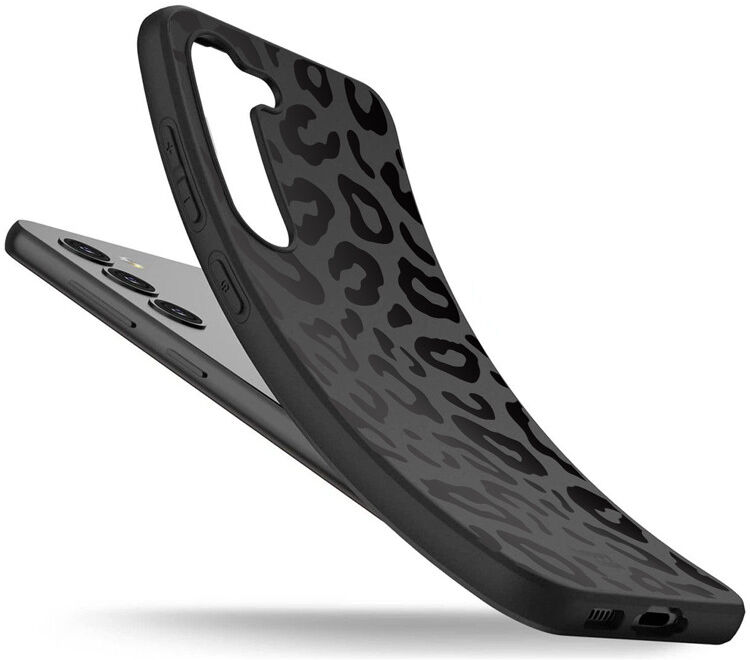 HappyCase Samsung Galaxy S23 Hoesje Flexibel TPU Luipaard Print Zwart afbeelding 4