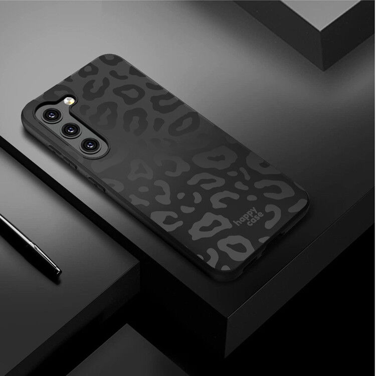HappyCase Samsung Galaxy S23 Hoesje Flexibel TPU Luipaard Print Zwart afbeelding 5