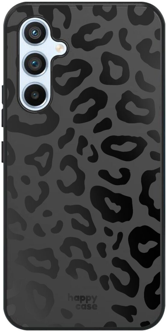 HappyCase Samsung Galaxy A54 Hoesje Flexibel TPU Luipaard Print Zwart afbeelding 1