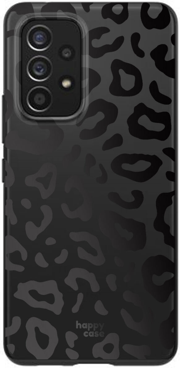 HappyCase Samsung Galaxy A53 Hoesje Flexibel TPU Luipaard Print Zwart afbeelding 1