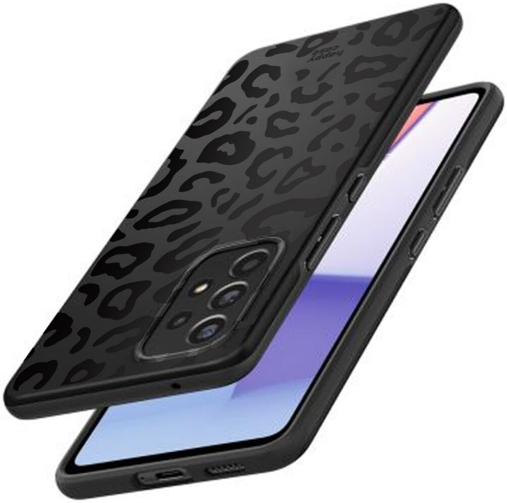 HappyCase Samsung Galaxy A53 Hoesje Flexibel TPU Luipaard Print Zwart afbeelding 5