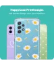 HappyCase Samsung Galaxy A54 Hoesje Flexibel TPU Hartjes Print Zwart