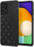 HappyCase Samsung Galaxy A52 / A52S Hoesje Flexibel TPU Hartjes Zwart afbeelding 2