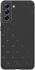 HappyCase Samsung Galaxy S21 FE Hoesje TPU Hartjes Print Zwart afbeelding 1