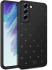 HappyCase Samsung Galaxy S21 FE Hoesje TPU Hartjes Print Zwart afbeelding 2