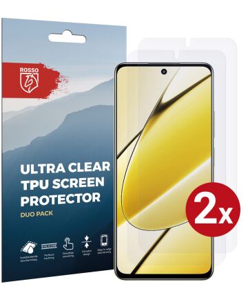 Rosso Realme 11 Screen Protector Ultra Clear Duo Pack Screen Protectors