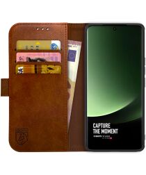 Rosso Element Xiaomi 13 Ultra Hoesje Book Case Wallet Bruin