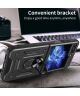 Samsung Galaxy Z Flip 5 Hoesje Magnetische Kickstand Back Cover Blauw
