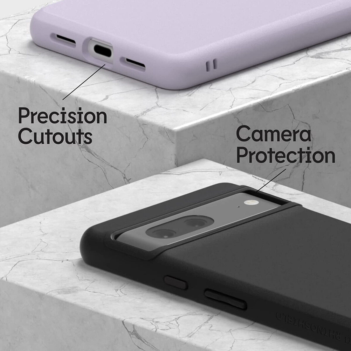 RhinoShield SolidSuit Google Pixel 7 Hoesje Back Cover Paars afbeelding 5