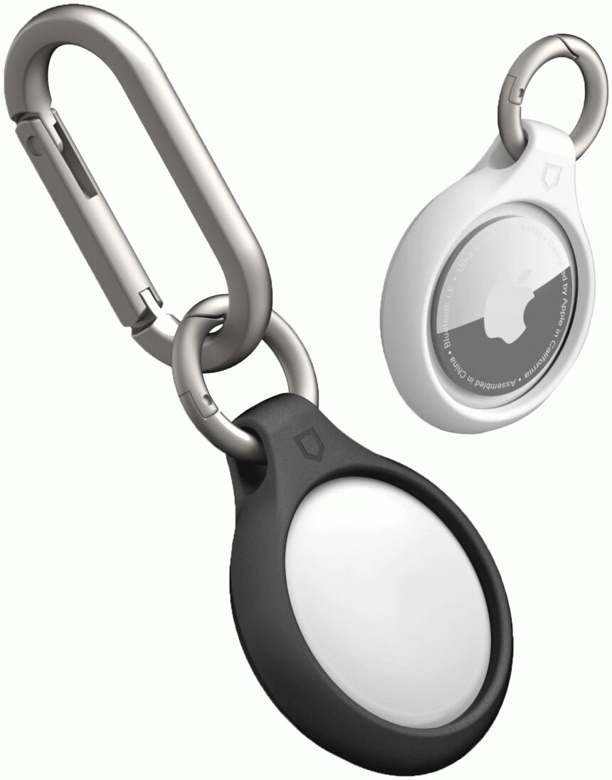 RhinoShield Duurzame AirTag Sleutelhanger 100% Gerecycled TPU Wit afbeelding 3