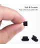 Stofdichte Plug (2-Pack) voor Micro-USB poort Zwart