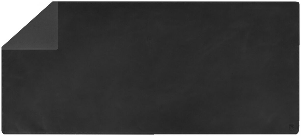 Rosso Deluxe Muismat XXL voor Bureau/Kantoor Leer Zwart afbeelding 4
