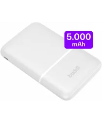 Buddi Go Powerbank USB-C Reisformaat Mini Compact 5.000 mAh Wit