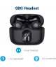 SBG Draadloze Oordopjes Noise Cancelling Bluetooth met Display Zwart