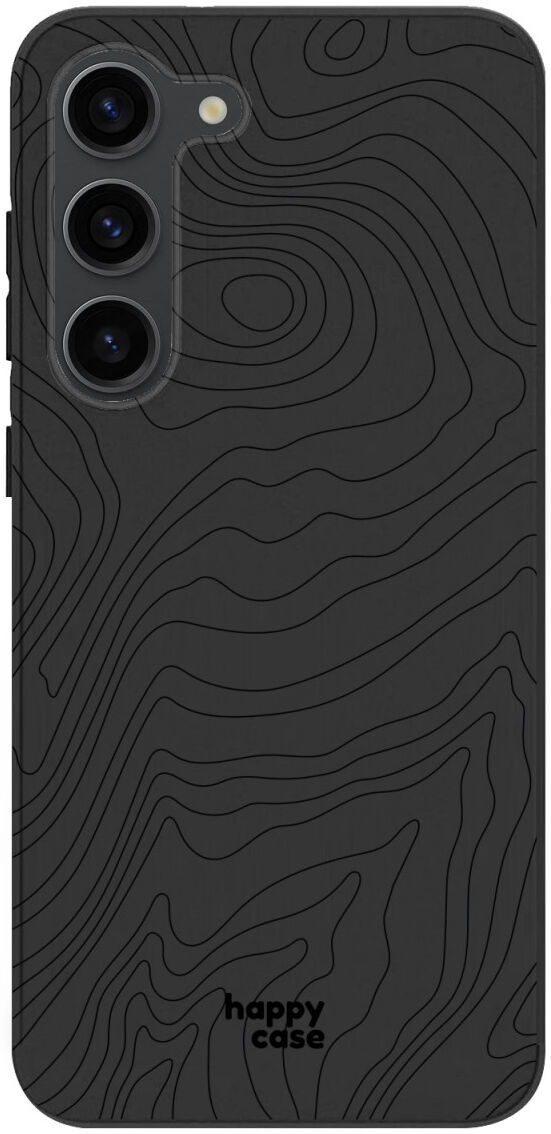HappyCase Samsung Galaxy S23 Hoesje Flexibel TPU Fine Lines Print afbeelding 1