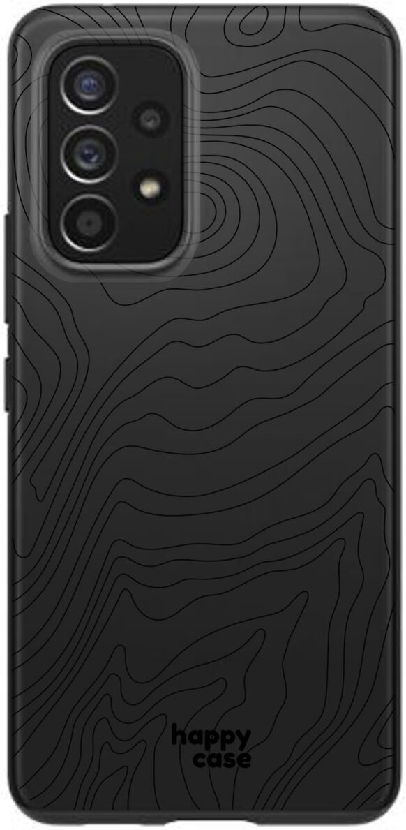 HappyCase Samsung Galaxy A53 Hoesje Flexibel TPU Fine Lines Print afbeelding 1