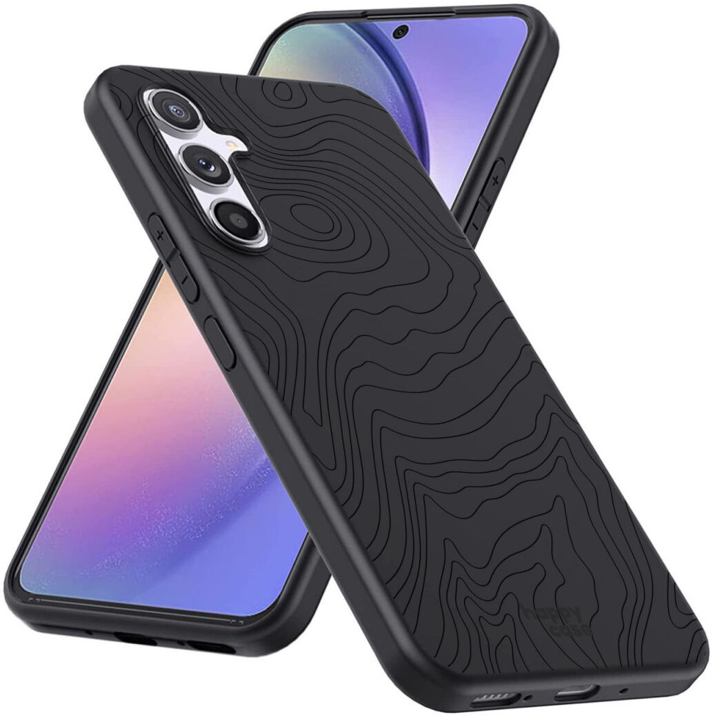 HappyCase Samsung Galaxy A54 Hoesje Flexibel TPU Fine Lines Print afbeelding 4