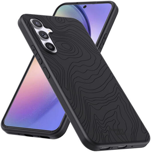 HappyCase Samsung Galaxy A54 Hoesje Flexibel TPU Fine Lines Print afbeelding 4