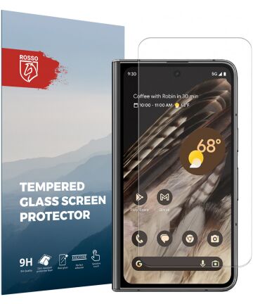 Rosso Google Pixel Fold 9H Tempered Glass Screen Protector Achterzijde Screen Protectors