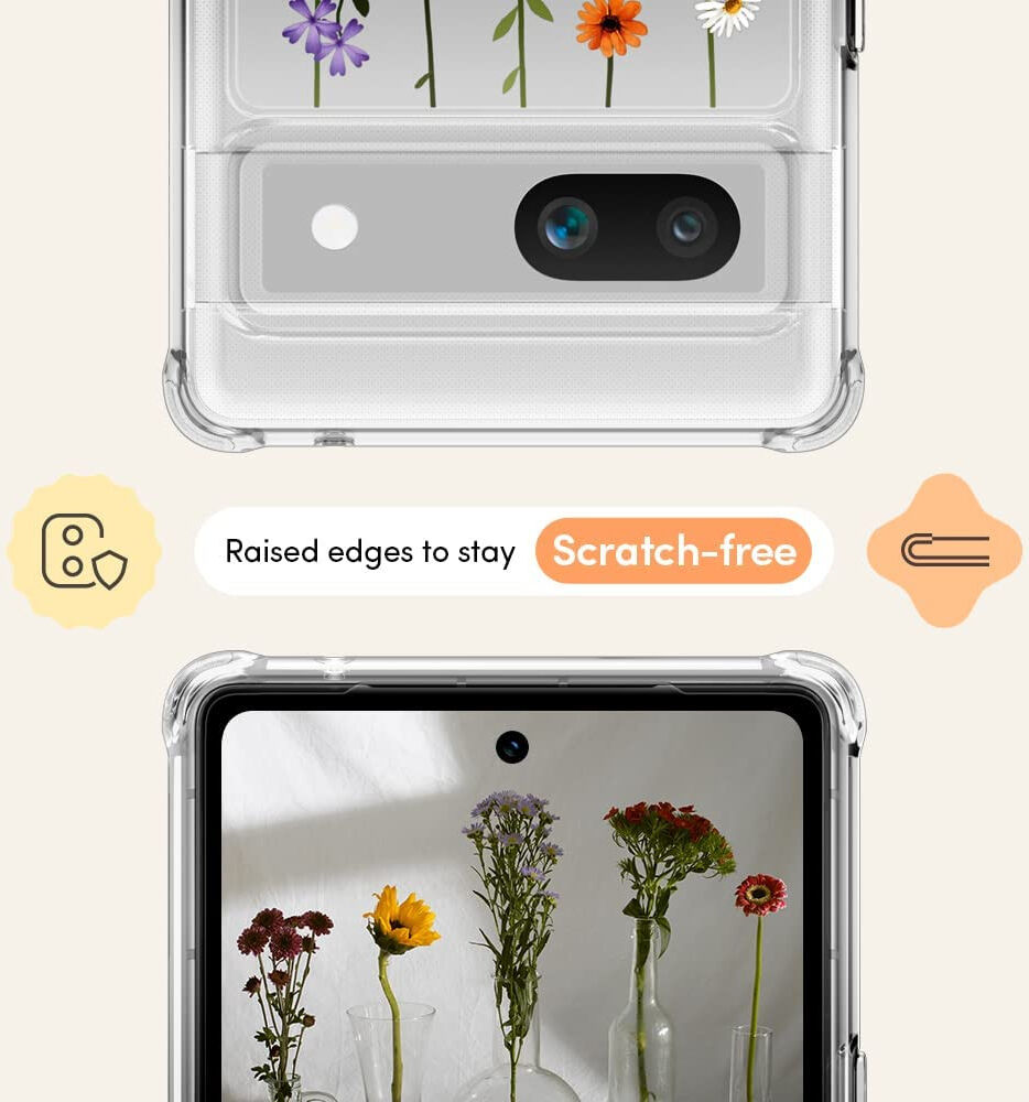 Spigen Cyrill Cecile Google Pixel 7a Hoesje Back Cover Flower Garden afbeelding 4