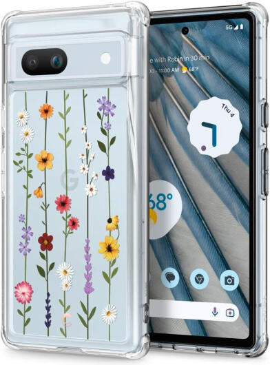 Spigen Cyrill Cecile Google Pixel 7a Hoesje Back Cover Flower Garden afbeelding 1