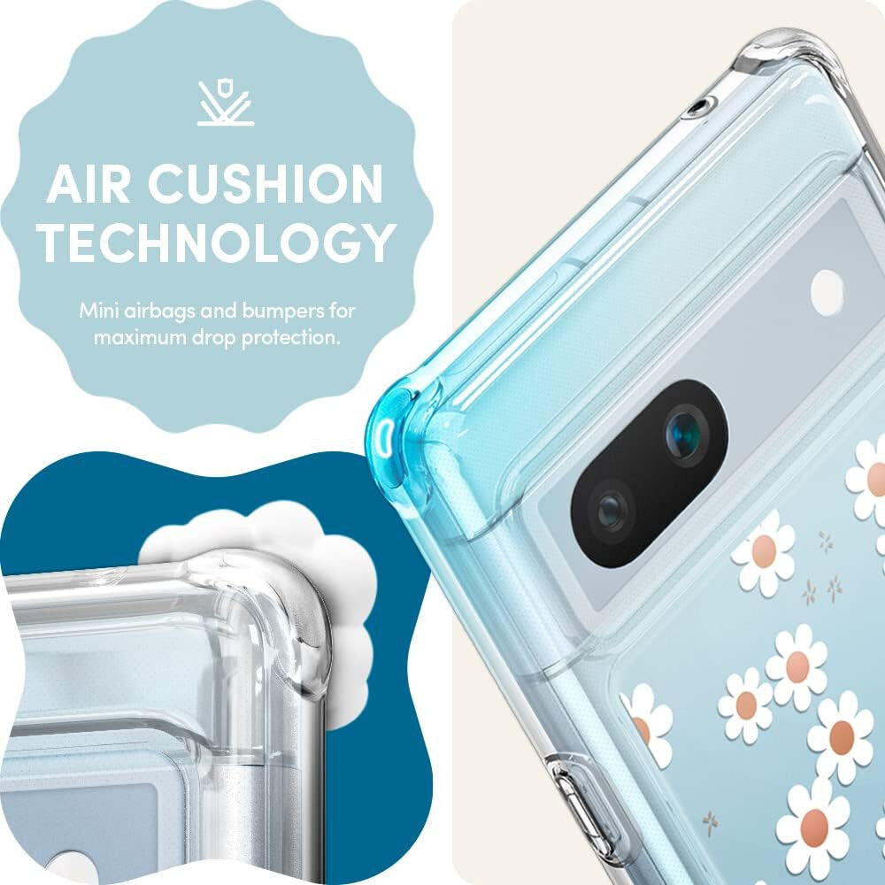 Spigen Cyrill Cecile Google Pixel 7a Hoesje Back Cover White Daisy afbeelding 5