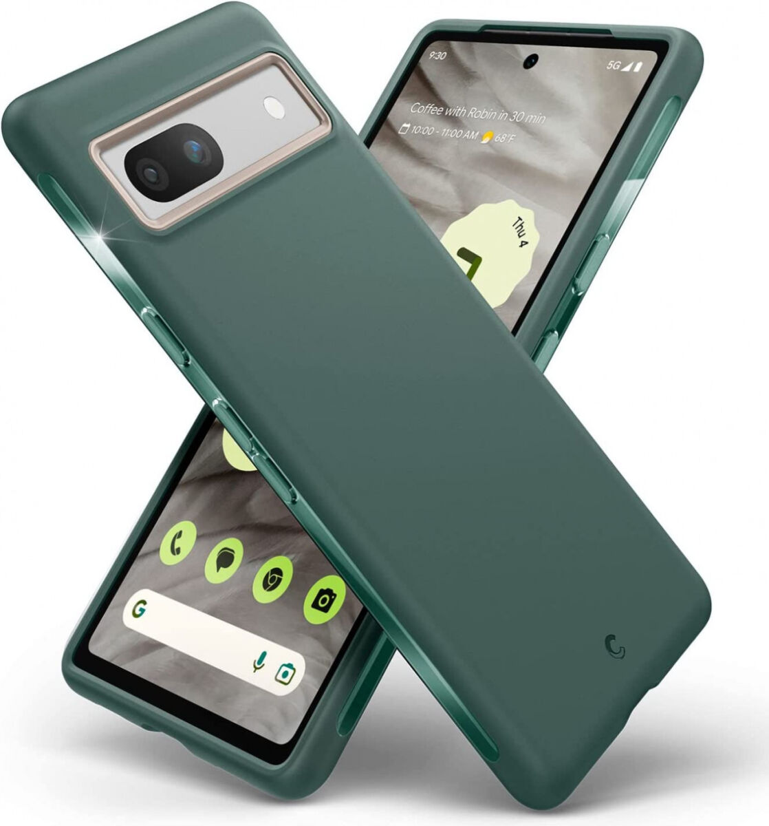 Spigen Cyrill Ultra Color Google Pixel 7a Hoesje Back Cover Groen afbeelding 1