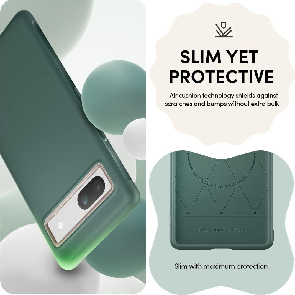 Spigen Cyrill Ultra Color Google Pixel 7a Hoesje Back Cover Groen afbeelding 3