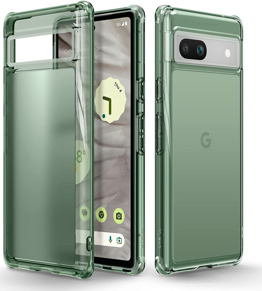 Spigen Cyrill Ultra Sheer Google Pixel 7A Hoesje Back Cover Groen afbeelding 1