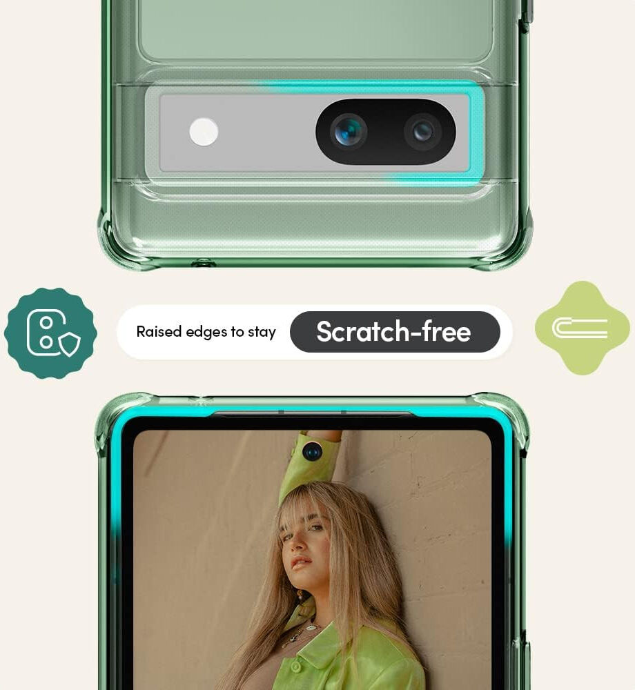 Spigen Cyrill Ultra Sheer Google Pixel 7A Hoesje Back Cover Groen afbeelding 4