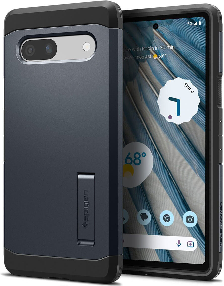Spigen Tough Armor Google Pixel 7A Hoesje Back Cover Grijs afbeelding 1