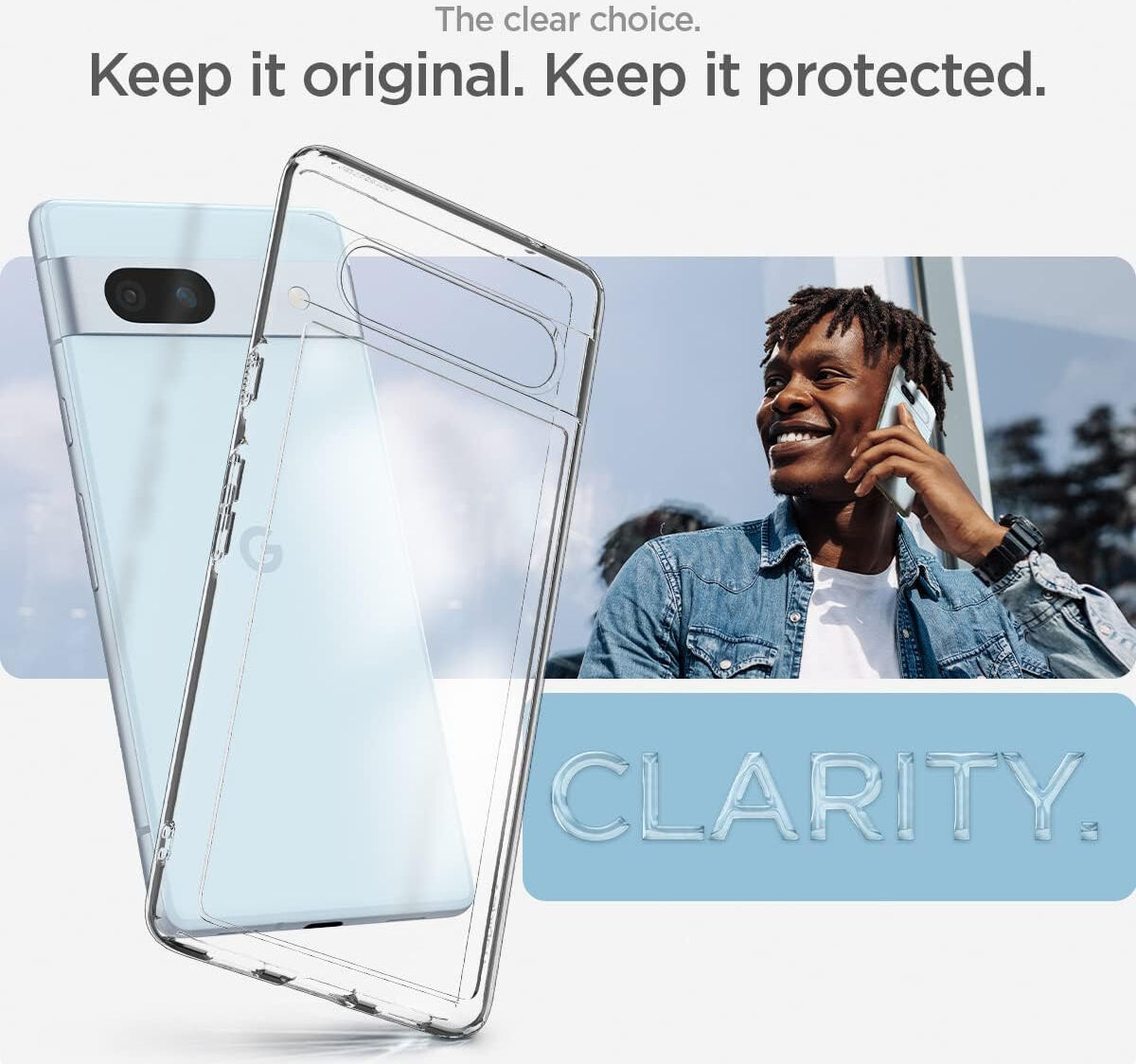 Spigen Ultra Hybrid Google Pixel 7A Hoesje Back Cover Transparant afbeelding 6