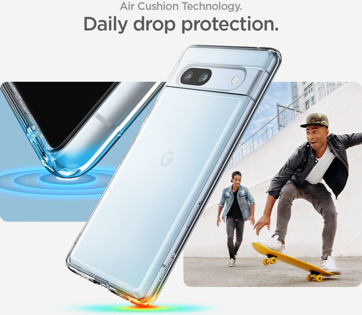 Spigen Ultra Hybrid Google Pixel 7A Hoesje Back Cover Transparant afbeelding 3